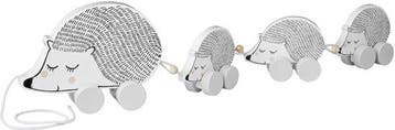 Bloomingville Mini - Sleep speelgoed Egel op Wielen - MDF -, Verzenden, Nieuw