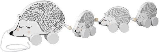 Bloomingville Mini - Sleep speelgoed Egel op Wielen - MDF -, Kinderen en Baby's, Speelgoed | Overig, Verzenden