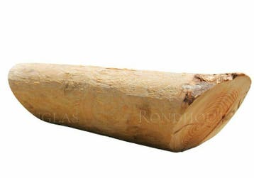Douglas rondhout schoor 60 cm lang | Kopmaat 13-14 cm, Verzenden, Nieuw