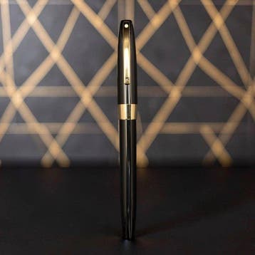 Sheaffer - Triumph Imperial (Black Resin) - Plumín Inlaid, Nieuw