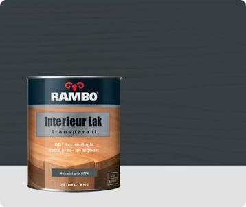 Rambo Interieur-/Vloer Lak Transparant Zijdeglans - Antra..., Nieuw, Ophalen of Verzenden, Lak, Grijs