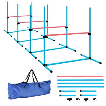 Agility Set Honden 4-delig In Hoogte Verstelbare Agility-uit, Verzenden, Nieuw