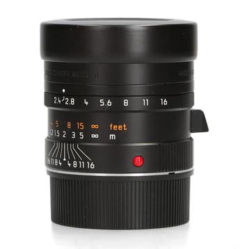Leica 50mm f/2.4 Summarit-M (11680) - 1 jaar garantie, Ophalen of Verzenden, Zo goed als nieuw