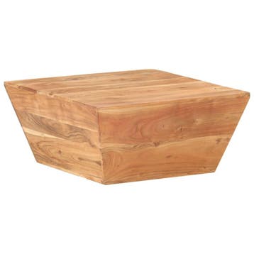 vidaXL Salontafel V-vormig 66x66x30 cm massief acaciahout, Huis en Inrichting, 50 tot 100 cm, Verzenden, Nieuw, 50 tot 100 cm