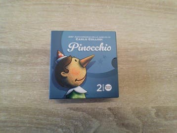 Italië. 2 Euro 2026 Pinocchio Reverse Proof (Zonder