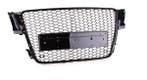 Grill Audi A5 8T (2007-2011) RS Design Piano Black Embleem.., Ophalen of Verzenden, Nieuw