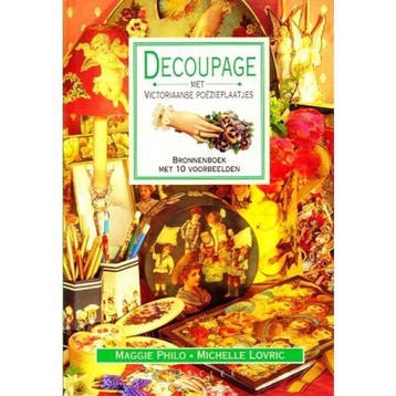 DECOUPAGE MET VICTORIAANSE POEZIEPLAATJES - M. Philo, Verzenden, Zo goed als nieuw, M. Philo