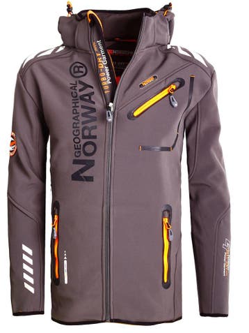 Geographical Norway Softshell Jas Heren Grijs Royaute, Kleding | Heren, Jassen | Zomer, Verzenden, Nieuw, Grijs