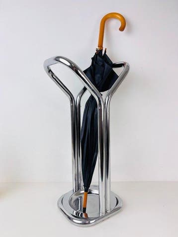 Paraplustandaard/rek - Chroom - Space Age / Mid Century