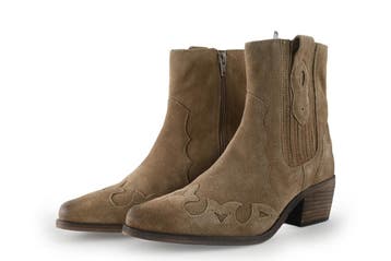 Manfield Cowboy laarzen in maat 38 Beige, Verzenden, Beige, Zo goed als nieuw, Manfield