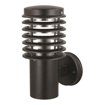 Tuin/Buitenlamp/Wandlamp Rond Mat Zwart 32x15cm Modern RVS, Nieuw, Ophalen of Verzenden, Rvs, Hanglamp