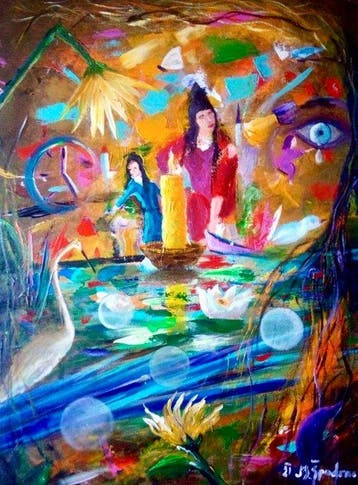 Miroslav Spadrna (pintorcheco) - El río de los recuerdos