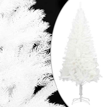 vidaXL Kunstkerstboom met levensechte naalden 210 cm wit, Diversen, Kerst, Verzenden, Nieuw