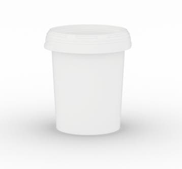 Emmer met schroefdeksel 20 liter wit