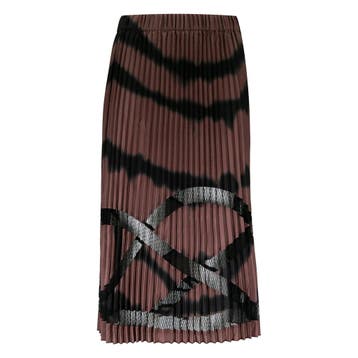Frogbox • bruine geplooide rok • 36, Kleding | Dames, Rokken, Princess goes Hollywood, Bruin, Verzenden, Nieuw