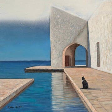 Enea Solari (XX-XXI) - Il Guardiano del Chiostro Blu, Antiek en Kunst