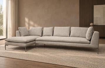 NIEUW BB Italia Charles Hoekbank + GARANTIE | NP €17.500, Hoekbank, Ophalen of Verzenden, Vierpersoons of meer, Design Bank Bankstel Zetel Hoekbank B&B Italia