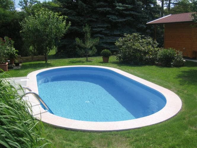 Happy Pool Ovaal inbouwbad 135 cm diep, Tuin en Terras, Zwembaden, Verzenden