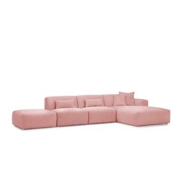 Loungebank Veenendaal - loungebanken - Roze, Nieuw, Stof