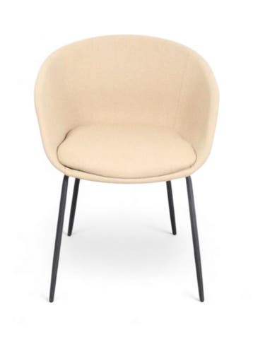 Tova kuipstoel, beige stoffering, Huis en Inrichting, Ophalen of Verzenden, Gebruikt, Overige kleuren