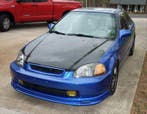PU Design Voorlip Mugen Style Honda Civic 1996-1998, Honda, Voor, Nieuw, Ophalen of Verzenden