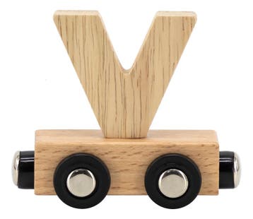 Tryco Houten Naturel Lettertrein - Letter V, Verzenden, Nieuw