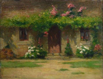 Édouard Cabane (1857-1942) - Lentrée de la maison dHenri