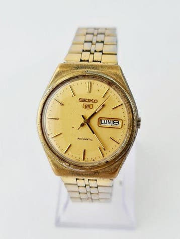 Seiko - Vintage Seiko 5 Automatic 6309-8960 Gold Tone -