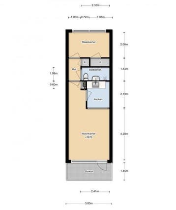 Te Huur 2 Kamer Appartement Kringloop In Amstelveen, Direct bij eigenaar, Noord-Holland, Appartement, Amstelveen