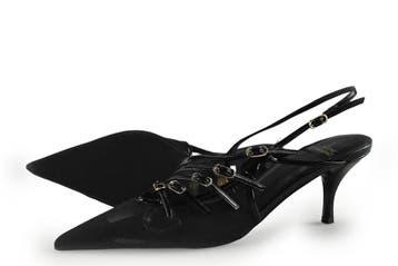 Jeffrey Campbell Slingbacks in maat 38 Zwart, Verzenden, Zwart, Zo goed als nieuw, Jeffrey Campbell
