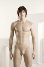 Nieuw in doos etalagepop paspop huidskleur realistische man