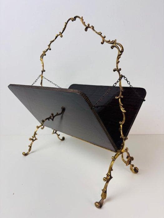 Tijdschriftenhouder - Elegante Victoriaanse stijl design, Antiek en Kunst, Curiosa en Brocante