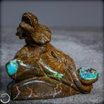 Zeldzaam natuurlijk Boulderopaal-beeldhouwwerk uit Australië