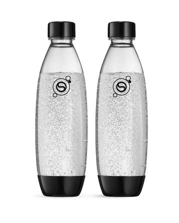 sodastream 2x Fles 1L FUSE Duopack, Zwart (Keuken), Verzenden, Nieuw