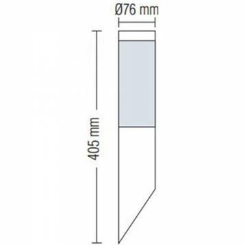 LED Tuinverlichting - Wandlamp Buiten - Laurea 1 - E27, Nieuw, Ophalen of Verzenden, Rvs, Hanglamp