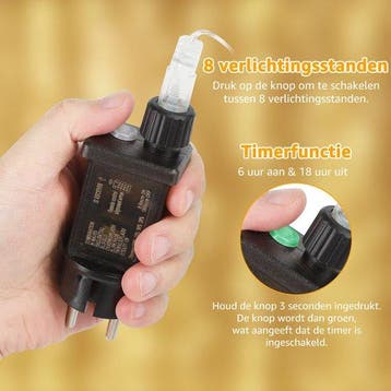LED Lichtgordijn - Kerstversiering  - Kerstverlichting - 3 m, Verzenden, Zo goed als nieuw