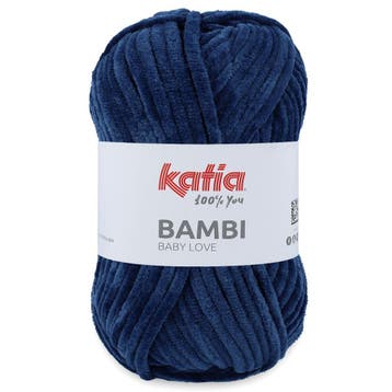 Katia Bambi - 319 donkerblauw - Chenille Garen, Ophalen of Verzenden, Nieuw