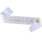 Sjerpen Grandpa en/of Grandma to Be wit met gouden opdruk, Verzenden, Nieuw, Versiering, Geboorte of Huwelijk