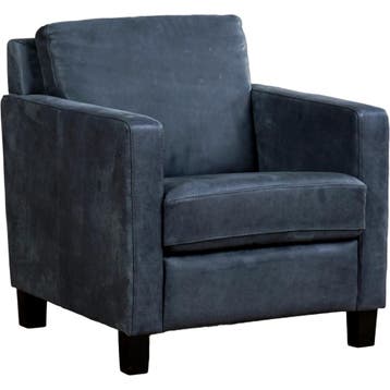 Leren fauteuil Smart, Nieuw, Ophalen of Verzenden, Bohemian, Eigentijds, Modern, Retro, 50 tot 75 cm