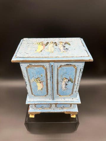 Kabinet - Hout, Verguld hout - Miniatuurmodel