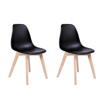 Zwarte Stoelen | Set 2 Stuks | 80cm Hoog | Laatste Stuks!, Huis en Inrichting, Stoelen, Twee, Zwart, Nieuw, Ophalen of Verzenden