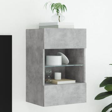 vidaXL Tv-wandmeubel met LED-verlichting 40x30x60,5 cm, Huis en Inrichting, Kasten | Televisiemeubels, Verzenden, Nieuw, Overige houtsoorten