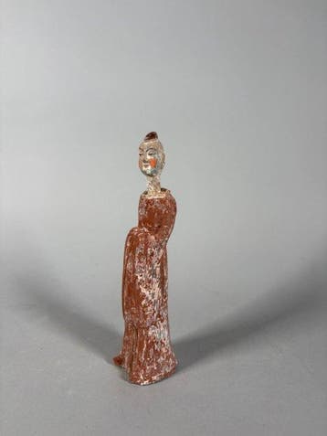 Het oude China, Noordelijke Wei Terracotta Mingqi - 24 cm