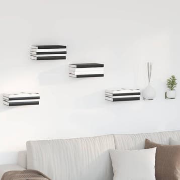 vidaXL Onzichtbare Zwevende Plank 24 st Olijf Groen 6 x 11 x, Verzenden, Nieuw