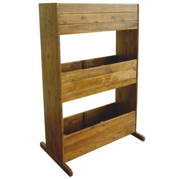 vidaXL Plantenbak verhoogd 3-laags massief acaciahout, Verzenden, Minder dan 60 cm, Nieuw, 60 cm of meer