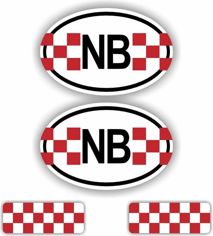 Provincie Brabant auto stickers. (1364.la70), Auto diversen, Autostickers, Verzenden