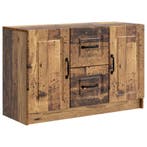 vidaXL Dressoir met lade Oud hout 89 x 34,5 x 57 cm Bewerkt, Verzenden, Nieuw, Overige houtsoorten, Minder dan 50 cm