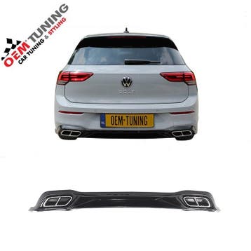 Diffuser geschikt voor Golf 8 | R-line Look| Hoogglans zwart, Volkswagen, Nieuw, Ophalen of Verzenden, Achter
