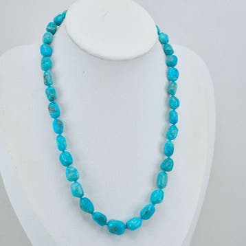 Turquoise - Zilver, Verguld - Halsketting - TURCHESE