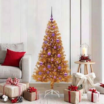 vidaXL Kerstboom Goud 150 cm PET, Diversen, Verzenden, Nieuw